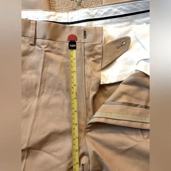 J. Crew x Crespi Milano Aldridge style pants in Khaki NWOT 35